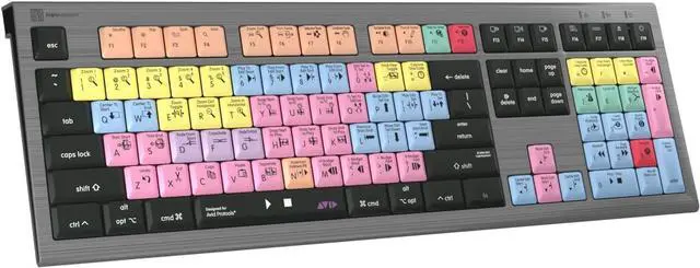 Alt view image 3 of 6 - Logickeyboard 'Astra2' Backlit Designed for Composing in Avid Pro Tools on Mac  p/n LKB-PT-A2M-US