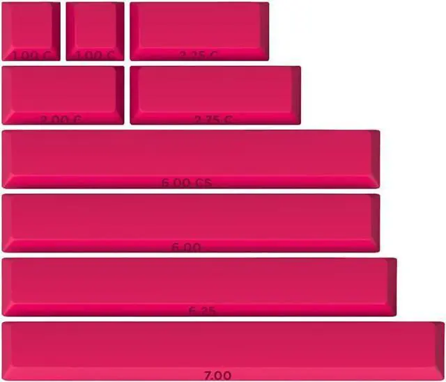 Main image of Drop + MiTo GMK Laser Custom Mechanical Keyboard Spacebar Set - 9-Keys, Cherry Profile (Spacebars)