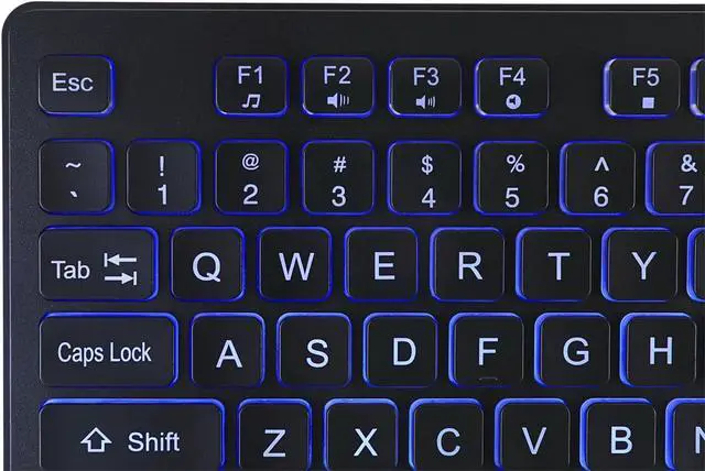 Alt view image 4 of 6 - Adesso AKB-139EB Large Print Illuminated Desktop Keyboard