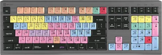 Alt view image 2 of 6 - Logickeyboard 'Astra2' Backlit Designed for Composing in Avid Pro Tools on Mac  p/n LKB-PT-A2M-US