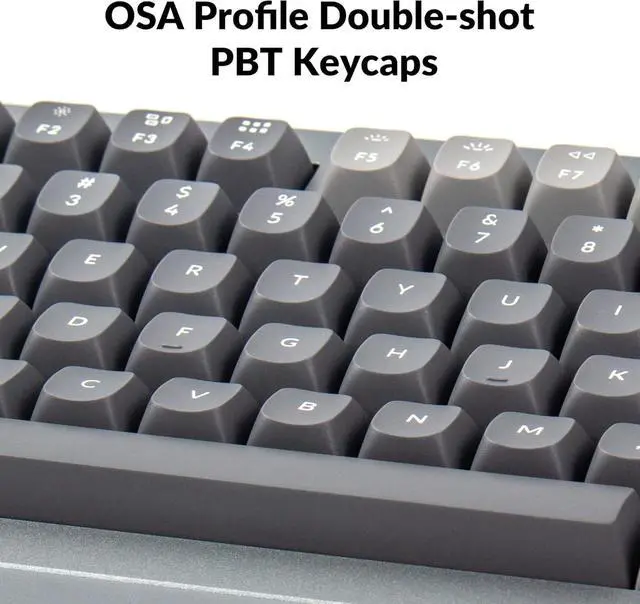 Alt view image 7 of 7 - Keychron Q1 Mechanical Keyboard Grey - PH BL (Keychron Q1D2), Blue Swich