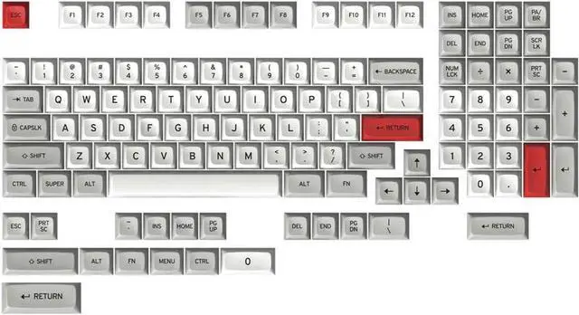 Main image of DROP + Matt3o MT3/Dev/Tty Keycap Set for Full-Size Keyboards - Compatible with Cherry MX Switches and Clones (1800 Layout 122-Key Kit)