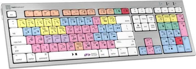 Alt view image 2 of 4 - Logickeyboard Keyboard Designed for Avid Pro Tools 2018 Compatible with macOS- Part #LKBU-PT-CWMU-US