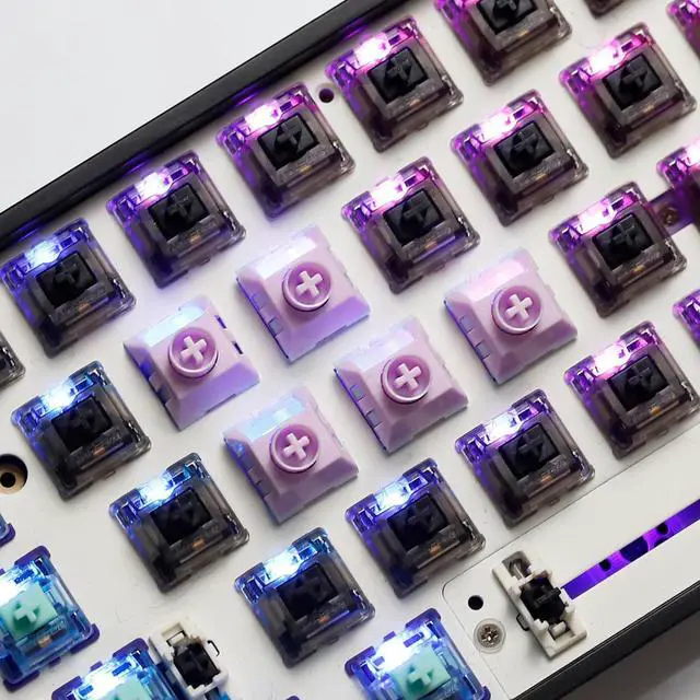 Alt view image 7 of 7 - Kailh Box Saker 5-Pin Linear MX Mechanical Switches Ultra-Short Travel Lightning-Quick Trigger Perfect for High-Performance Gaming Keyboards (90)