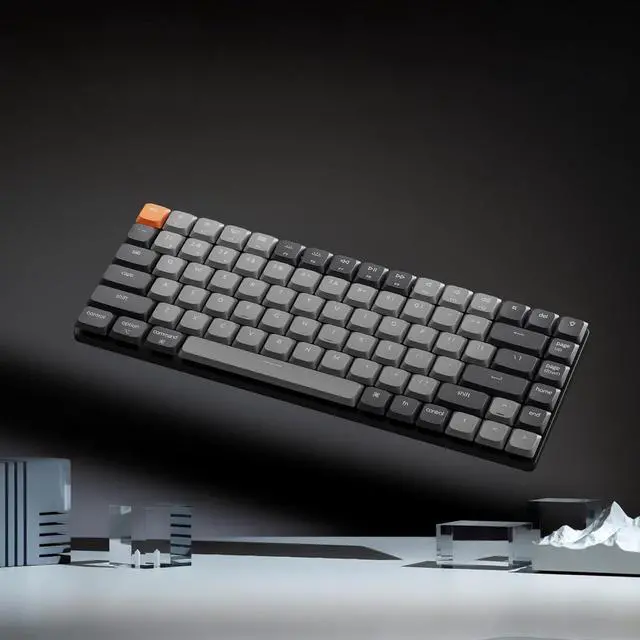 Alt view image 7 of 7 - Keychron New K3 Ultra-Slim Wireless Bluetooth/Wired Mechanical Keyboard, White LED Backlight, Keychron Low-Profle 2.0 Mechanical Banana Switch for Mac/Windows/Linux(Version 3)