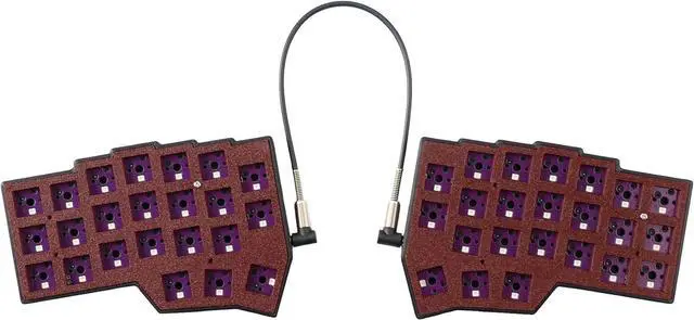 Main image of YMDK Corne V4.1 46 Keys Split Keyboard Ergonomic Hotswappable 40% Layout 3D PLA RGB QMK Vial All Key Programmable Mini Independent Gaming Keyboard Kit (Wired Red Black Split 46)