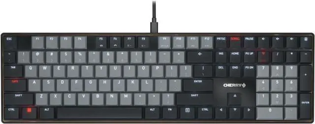 Main image of Cherry KC 500 MX LP Mechanical Low Profile Keyboard | Slim Design | White Lighting | PBT Key caps New MX LP 2.0 Switches (Black, Full Size)