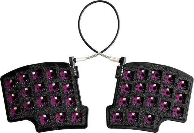 Main image of YMDK Split 36 Keys Ergonomics 40% Layout 3D Print PLA Hotswappable Mechanical Keyboard RGB QMK Vial All Key programmable Mini Independent Gaming Keyboard Kit