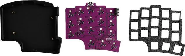 Alt view image 3 of 7 - YMDK Split 36 Keys Ergonomics 40% Layout 3D Print PLA Hotswappable Mechanical Keyboard RGB QMK Vial All Key programmable Mini Independent Gaming Keyboard Kit