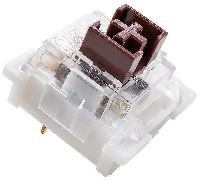 Main image of Granvela OUTEMU Medium-Low Profile Brown Switches, 3-Pin 1.6mm Travel Distance Thin Tactile Key switches - 70 Pack - Cherry MX Compatible DIY Replaceable Switches for Mechanical Keyboard