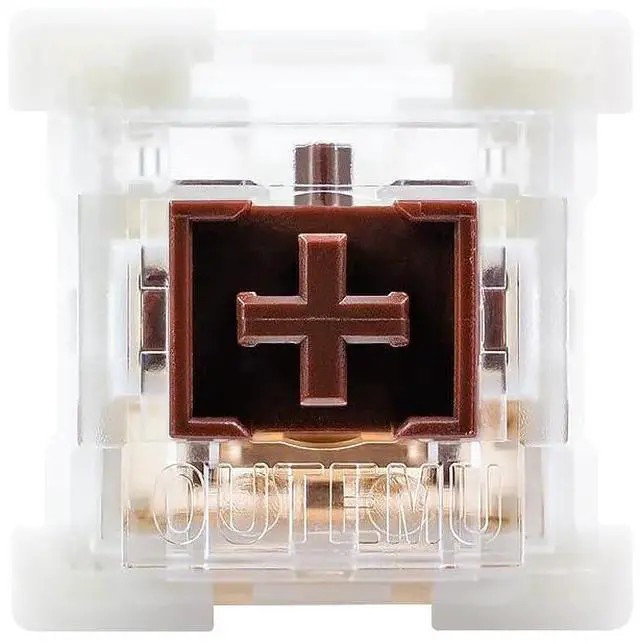 Alt view image 3 of 5 - Granvela OUTEMU Medium-Low Profile Brown Switches, 3-Pin 1.6mm Travel Distance Thin Tactile Key switches - 70 Pack - Cherry MX Compatible DIY Replaceable Switches for Mechanical Keyboard