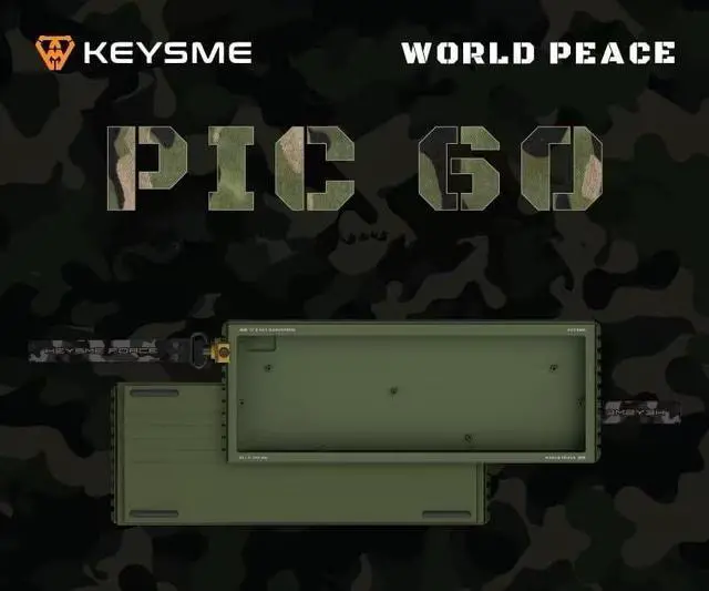 Alt view image 2 of 7 - BOYIxKEYSME GT60 Pro 60% Aluminum Keyboard Case,PIC60 61Keys Custom Full CNC Case Housing Gasket Mechanical Keyboard DIY Barebones Kit Compatible with Woot60HE/MADLIONS MAD 60(Jungle Storm JS)