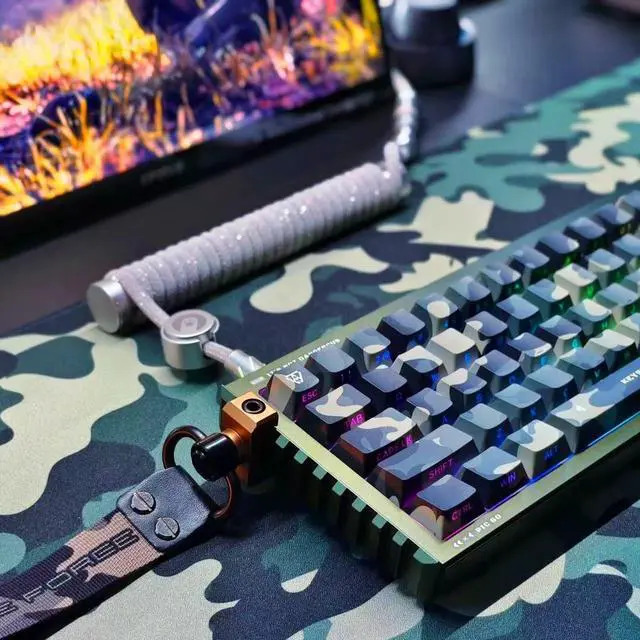 Alt view image 5 of 7 - BOYIxKEYSME GT60 Pro 60% Aluminum Keyboard Case,PIC60 61Keys Custom Full CNC Case Housing Gasket Mechanical Keyboard DIY Barebones Kit Compatible with Woot60HE/MADLIONS MAD 60(Jungle Storm JS)