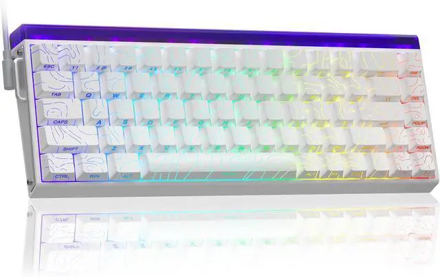 Main image of AULA Hero 68 HE 60% Gaming Keyboard Wired, Hall Effect Magnetic Switch Keyboard with 8K Hz Polling Rate, Side Printed PBT Keycaps, RGB Backlit Light Box, Customizable Web Software for PC/Mac Gamers