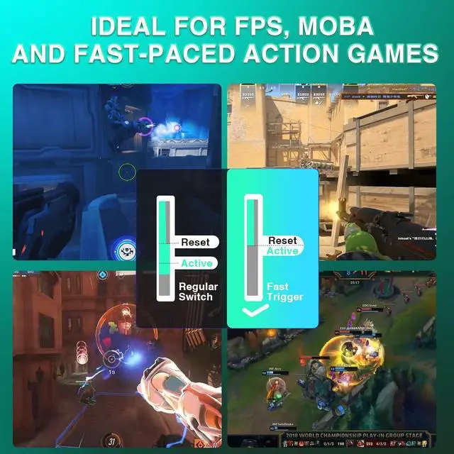 Alt view image 7 of 7 - AULA WIN68 HE MAX - Hall Effect Gaming Keyboard with Magnetic Switch, Adjustable Actuation Fast Trigger Mode, 8KHz Polling Rate, RGB Backlit Wired Mechanical Gaming Keyboard 60 Percent