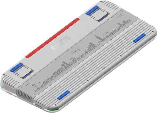 Alt view image 7 of 7 - NuPhy Kick75 Wireless Low Profile Mechanical Keyboard with Volume Knob,75% Hot Swappable Custom Keyboard,80 Keys RGB Backlit with PBT Keycaps,BT/2.4G/USB-C (Red Nano Swithc)