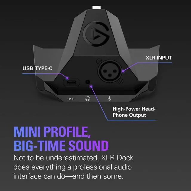 Alt view image 3 of 7 - Elgato XLR Dock  for Stream Deck +, XLR-to-USB Mic Interface, Customizable Audio Mixer, 75 dB Gain/Phantom Power/Clipguard  Mac/PC, Stream Deck Not Included