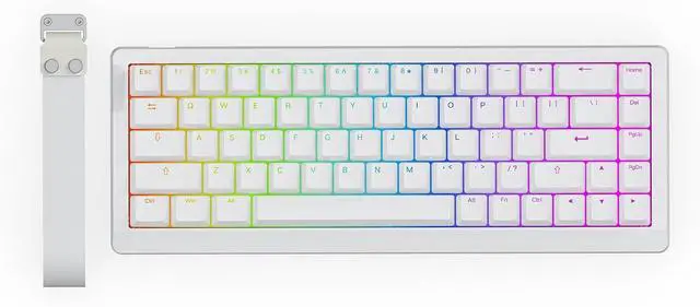 Main image of EPOMAKER HE68 Lite Hall Effect Gaming Keyboard, 8k Polling & 128K Scan Rate, 0.005mm Adjustable Trigger, 0.125ms Latency, 5-Layer Sound-Dampened, Snap Key, SOCD, A-RGB, Wired, Mac Software (White)