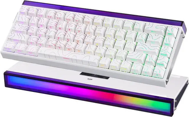 Main image of EPOMAKER Aula Hero68 HE Wired Magnetic Gaming Keyboard, 0.01mm Adjustable Actuation, Rapid Hall Effect Switch, 8kHz Polling, 5-Layer Sound Dampening, RGB Box & Backlight (White Topographic)