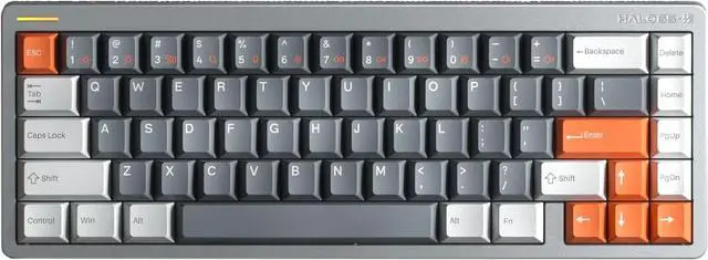 Main image of nuphy Halo65 HE Rapid Trigger Gaming Keyboard, 65% Layout 67 Keys Wired Magnetic Switches Keyboard, Hall Effect Keyboard, Hyper-Fast Adjustable Actuation, RGB Hot-swappable, 8K Hz Polling Rate