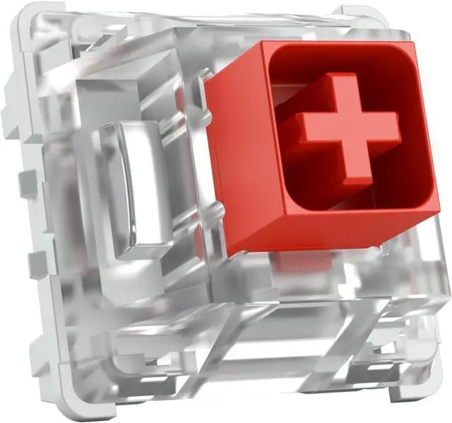 Alt view image 2 of 4 - Glorious Gaming 120x Kailh Mechanical Keyboard Switches (Box Red) - Linear & Smooth, 45g Actuation Force, Waterproof & Dustproof, 3-Pin Mount, SMD-LED Compatible, Box Range - Kailh Red