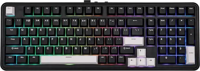 Main image of EPOMAKER TH99 Wireless Mechanical Keyboard, Quiet Gaming Keyboard, 8000mAh,Creamy Gasket,RGB Backlit,Numpad,PBT Keycap,Lubed Silent Switch,Hot Swappable,for Gamers/Office (Black)