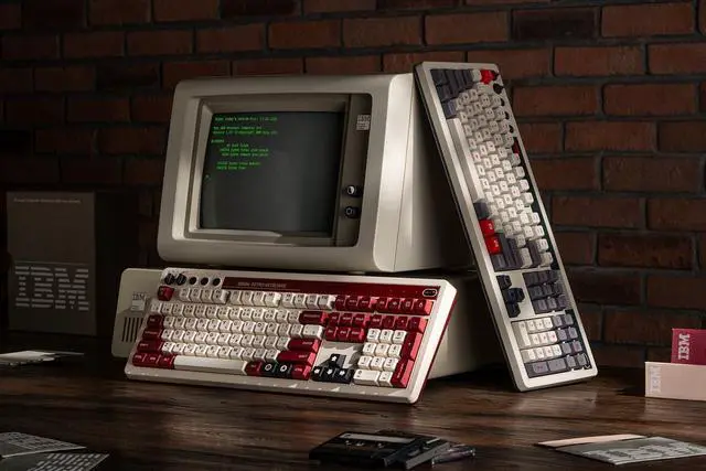 Alt view image 7 of 7 - 8Bitdo 108 Keys Retro Mechanical Keyboard Bluetooth/2.4G/USB-C, Hot Swappable, Dual Super Programmable Buttons, Volume knob for Windows and Android - Fami Edition