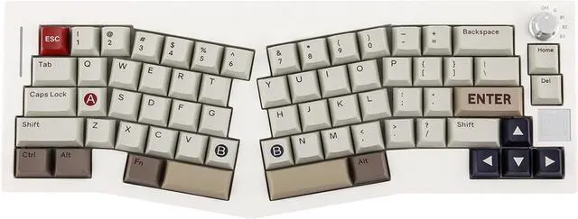 Main image of EPOMAKER Alice 66 Wireless Gaming Keyboard, Alice Layout QMK/VIA Programmable Mechanical Keyboard with 4000mAh Battery, BT5.0/2.4GHz/USB-C Wired, Hot Swappable (Flamingo Switch)