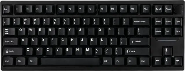 Main image of EPOMAKER P87 TKL Aluminum Wireless Gaming Keyboard, QMK/VIA Programmable Mechanical Keyboard, 87% Bluetooth/2.4Ghz/USB-C Keyboard with CNC Metal Knob and RGB Backlight (Black, Wisteria Linear Switch)