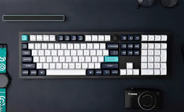 Alt view image 2 of 7 - Keychron Q6 Max Wireless RGB Mechanical Keyboard - Hot-Swappable, Gateron Jupiter Red Switches, Aluminum Frame with Knob, Full-Size (104 Keys), Compatible Windows Mac Linux, Carbon Black (Q6M-M1)