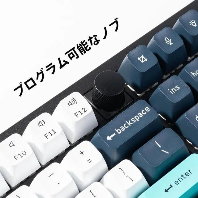 Alt view image 6 of 7 - Keychron Q6 Max Wireless RGB Mechanical Keyboard - Hot-Swappable, Gateron Jupiter Red Switches, Aluminum Frame with Knob, Full-Size (104 Keys), Compatible Windows Mac Linux, Carbon Black (Q6M-M1)