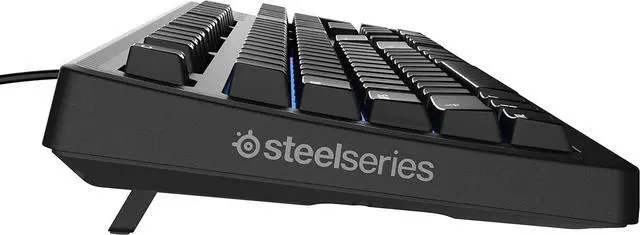 Alt view image 3 of 4 - SteelSeries Apex 100 Gaming Keyboard - Tactile & Silent - Blue LED Backlit - Splash Resistant - Media Controls