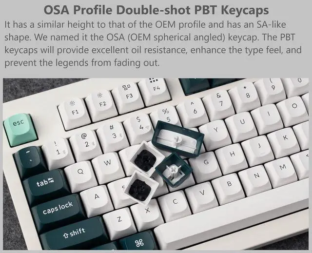 Alt view image 3 of 7 - Keychron Q5 HE Wireless Hot-swappable RGB Mechanical Keyboard Hall Effect Switches 2.4 GHz & Bluetooth Aluminum Frame with Knob 96% Layout, for Windows and Mac OS, Shell White