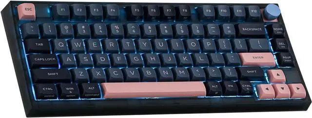 Main image of EPOMAKER SKYLOONG GK75 Lite Gasket-Like Mount Wired Hot Swappable Programmable Keyboard with A Rotary Knob, Win/Mac Compatible (Gateron Optical Yellow)