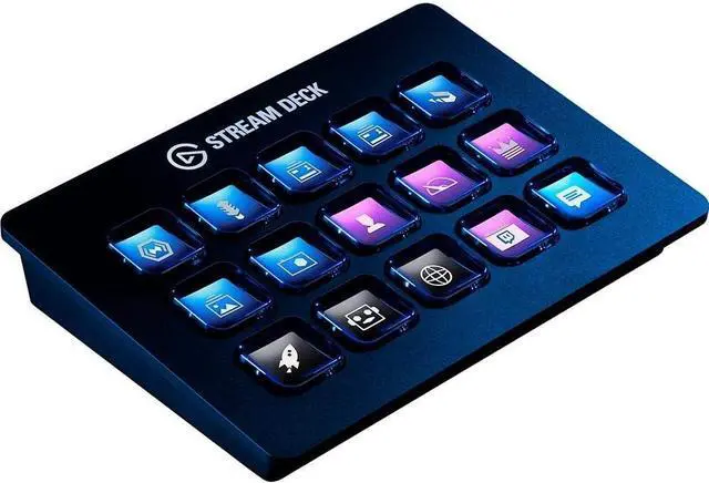 Alt view image 3 of 5 - Elgato Stream Deck Classic - Live Production Controller with 15 Customizable LCD Keys and Adjustable Stand, Trigger Actions in OBS Studio, Streamlabs, Twitch, YouTube and More, PC/Mac