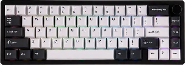 Main image of EPOMAKER Galaxy65 Wireless QMK/VIA Mechanical Keyboard, Ball-Catch Anodized Aluminum Custom Keyboard, Pre-Lubed Hot-Swappable Switch, RGB Backlit, Rotary Knob, 2.4Ghz/BT/Type-C (Black)