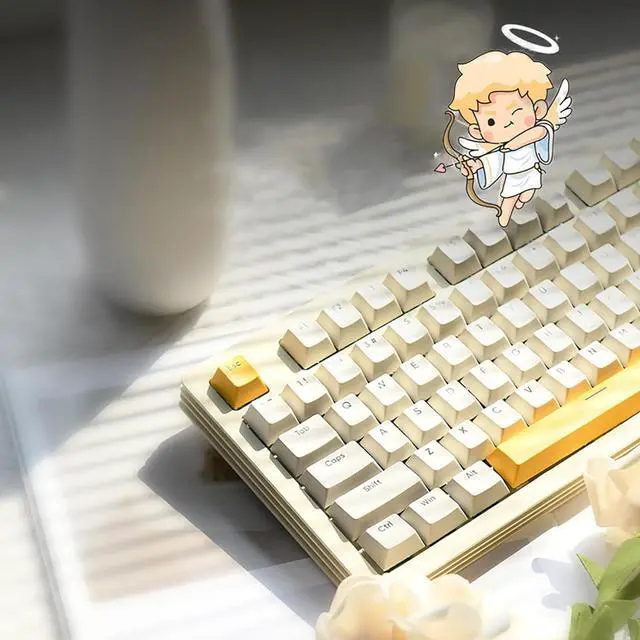 Alt view image 7 of 7 - AKC087 Wireless Mechanical Keyboard, 87 Keys Compact TKL Gaming Keyboard, BT5.0/2.4G/Wired 75% Keyboard, RGB Hot Swappable Mechanical Keyboard OEM Profile Yellow Switch for Windows Mac Laptop