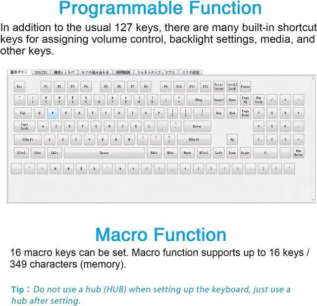 Alt view image 6 of 7 - Koolertron One Handed Macro Mechanical Keyboard, Blue LED Backlit Portable Mini One-Handed Mechanical Gaming Keypad 23 Fully Programmable Keys Red Switches (Blue Backlit/Red switches)
