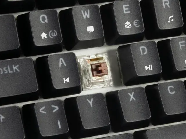 Alt view image 3 of 7 - Speedlink Atmos 60% RGB Mechanical Gaming Keyboard Wired Brown Switches Heavy Duty Steel Plate Removable USB-C Cable Backlit German Layout QWERTZ Black