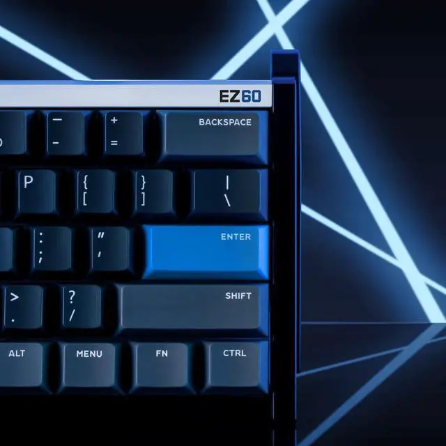 Alt view image 6 of 7 - IQUNIX EZ60 Mechanical Gaming Keyboard 60% Hot Swappable Hall Effect Magnetic Switch 8kHz Polling Rate, Rapid Trigger, Adjustable 0.05mm Actuation, PBT Keycaps for Win/Mac