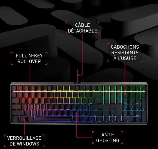 Alt view image 2 of 6 - CHERRY MX BOARD 3.0 S, Wired Gaming Keyboard with RGB Backlight, German Layout (QWERTZ), MX BROWN Switches, White