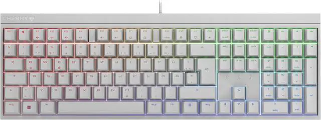 Main image of CHERRY MX 2.0S Wired Gaming Keyboard with RGB Lighting German Layout (QWERTZ) Designed in Germany Original MX RED Switches, White