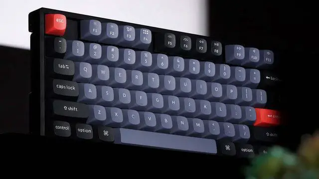 Alt view image 4 of 7 - Keychron K8 Pro Hot-swappable Wireless/Wired Mechanical Keyboard South-Facing RGB Lights Aluminum Frame Gateron Pro Red Switches TKL Layout (87 Keys) for Windows Mac Linux, Black (K8P-J1)