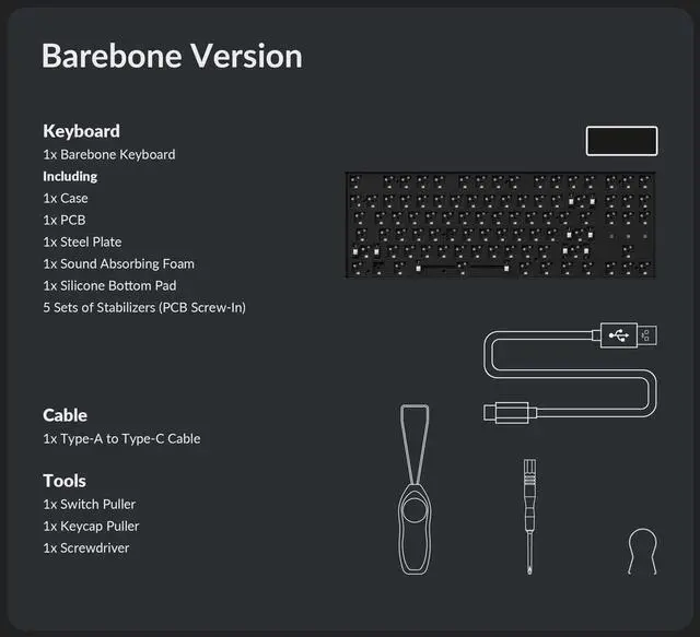 Alt view image 6 of 7 - Keychron K8 Pro Hot-swappable Wireless/Wired Mechanical Keyboard South-Facing RGB Lights Aluminum Frame Gateron Pro Red Switches TKL Layout (87 Keys) for Windows Mac Linux, Black (K8P-J1)