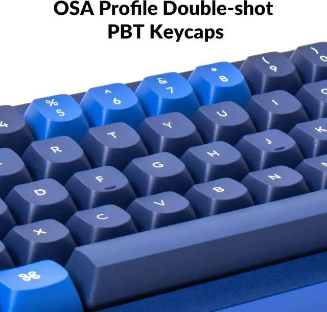 Alt view image 5 of 7 - Keychron Q7 70% Layout Hot-Swappable RGB Wired Custom Mechanical Keyboard Compatible with Mac Windows Linux, QMK/VIA Programmable Macro Gateron G Pro Brown Switch Double Gasket Kit Full Aluminum-Blue