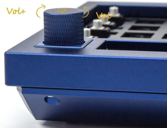 Alt view image 4 of 7 - Keychron Q5 96% Layout Hot-Swappable Wired Custom Mechanical Keyboard Knob Barebone Version, QMK/VIA Programmable Macro, Full Aluminum, RGB Backlight, Double Gasket DIY Kit for Linux Mac Windows-Blue