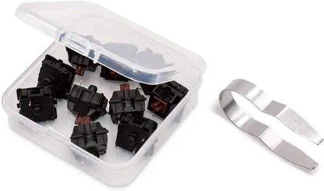 Alt view image 5 of 6 - Granvela Cherry MX Brown Switches and Switch Puller for Mechanical Keyboard -Pack 10