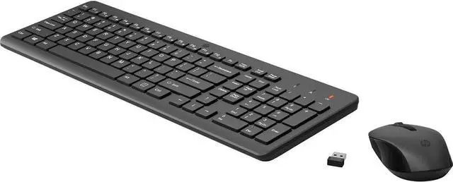 Main image of HP 330 Wireless Keyboard and Mouse Combo - 2.4 Ghz Wireless USB Receiver - Chiclet Keys, 12 Keyboard Shortcuts - 1600 DPI Multi-Surface Mouse - LED Num Lock, Caps Lock, Scroll Lock (2V9E6AA)