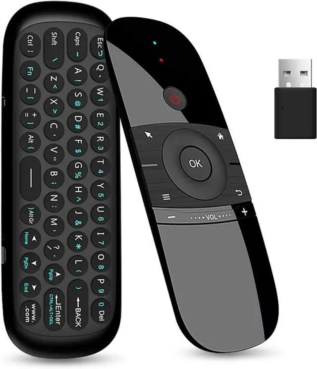 Main image of WeChip W1 Universal TV Remote Air Mouse, Wireless Keyboard Fly Mouse 2.4GHz Connection Air Remote Keyboard Mouse for Android TV Box/PC/Smart TV/Projector/HTPC/All-in-one PC/TV (w1)