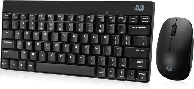Main image of Adesso WKB-1100CB Natural Ergonomic Wireless Spill Resistant Mini Keyboard & Mouse Combo